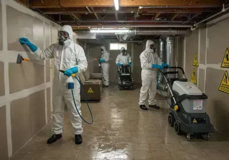 Basement Moisture Removal and Structural Drying process in Marshall County, KY